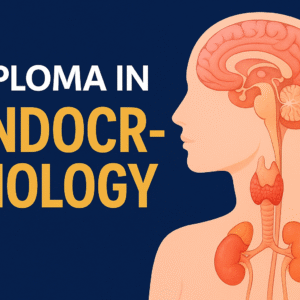 Diploma Endocrinology human endocrine glands Educational graphic