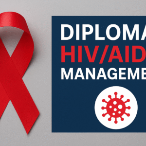 Professional healthcare training in HIV/AIDS management, depicting education, patient care, and public health strategies for prevention and treatment