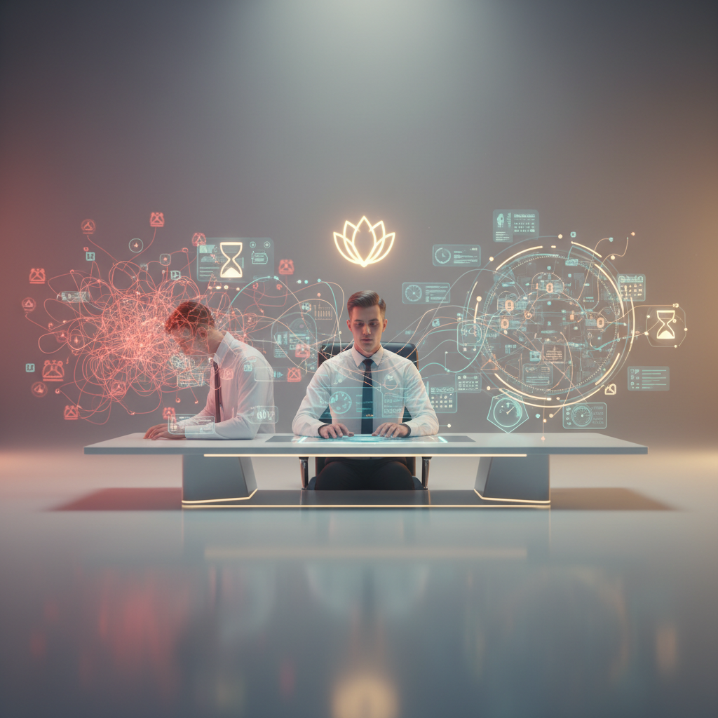 Professionals developing advanced stress and time management skills to improve performance and well-being.