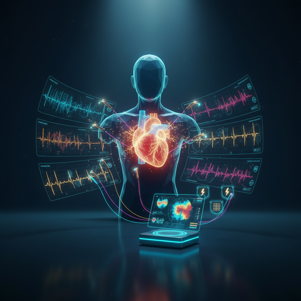 Medical professionals training in cardiac electrophysiology and heart rhythm management.