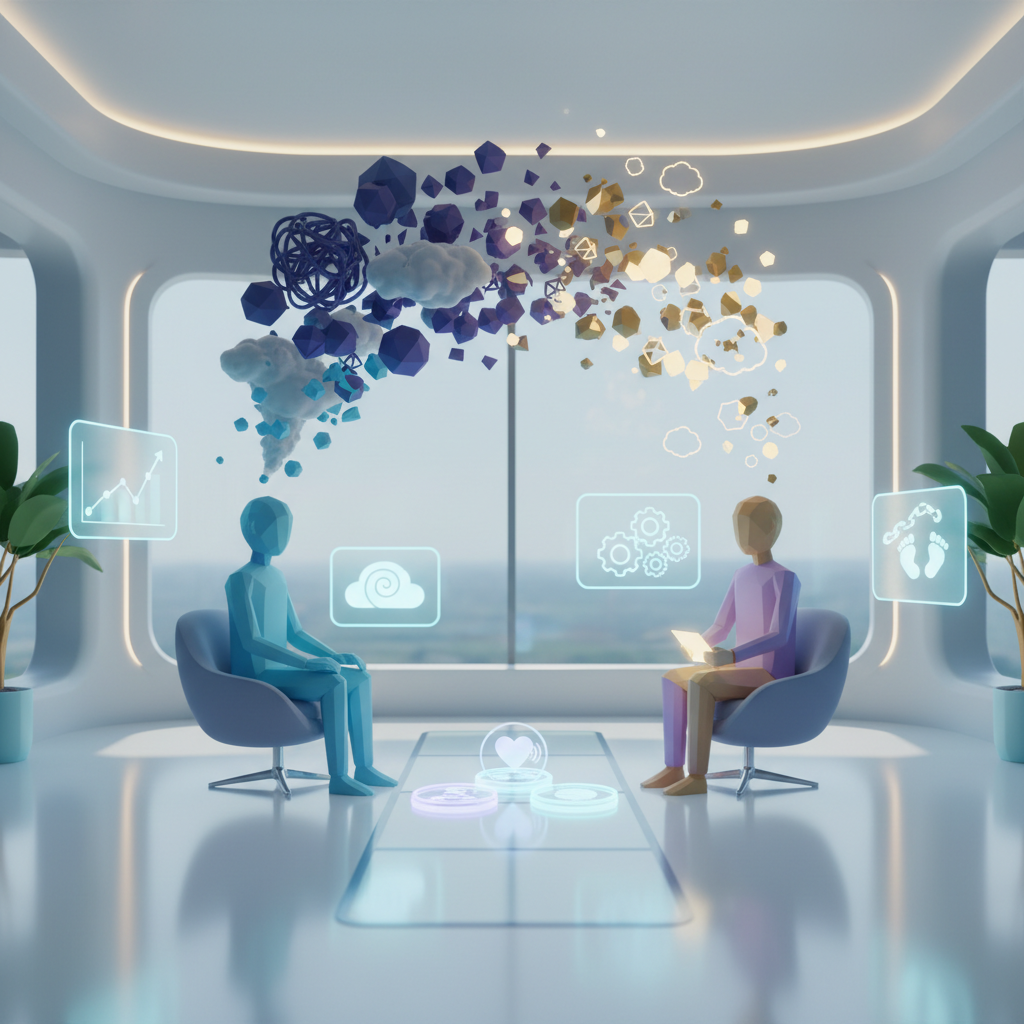 Therapists in training learning Cognitive Behavioral Therapy techniques for mental health treatment.