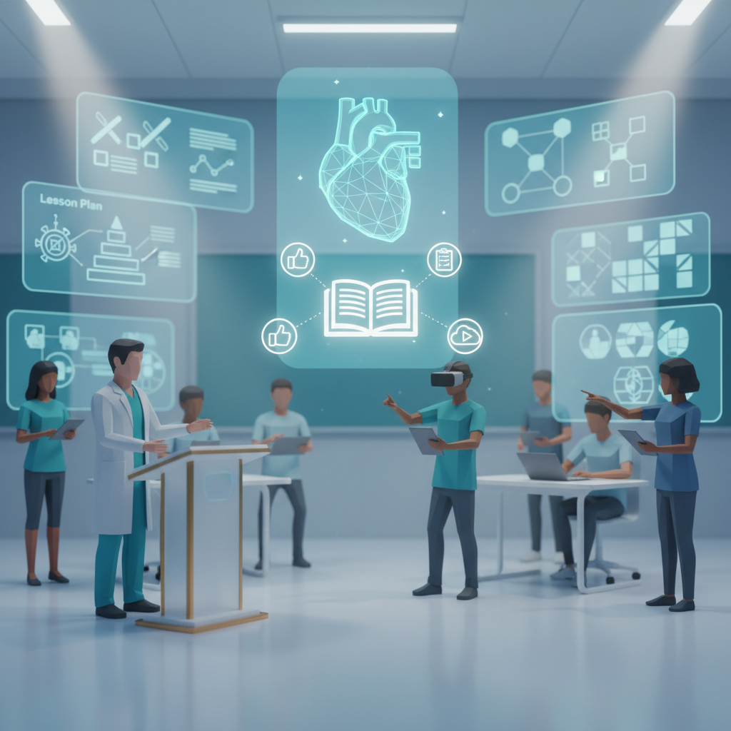 Healthcare educators developing advanced teaching and curriculum design skills in a medical education diploma course.