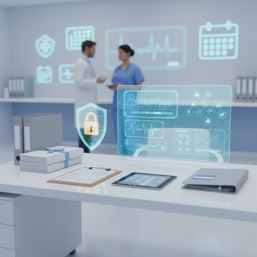 Clinicians maintaining accurate and confidential patient records to ensure safe and accountable healthcare practice