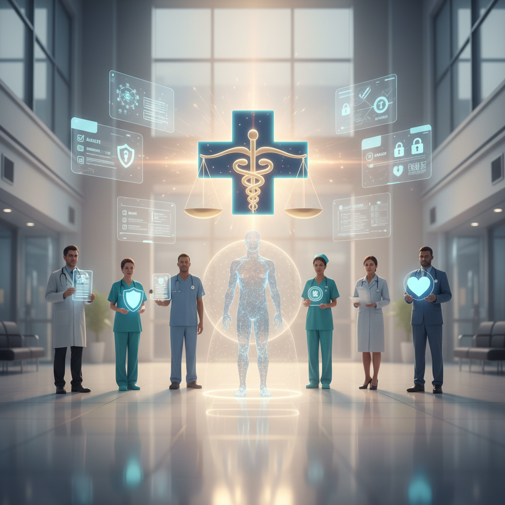 Medical professionals promoting ethical practice and integrity in healthcare.